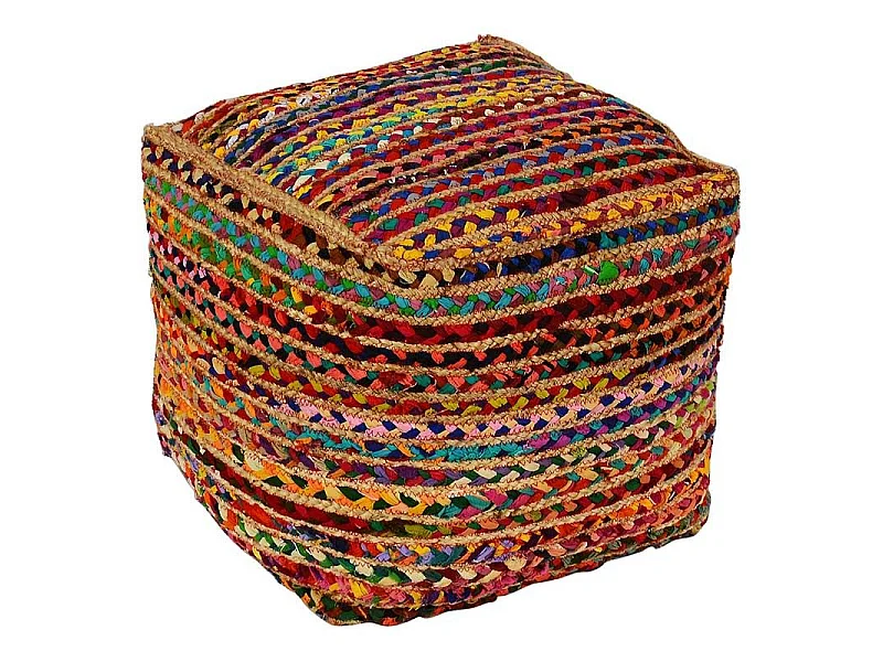 Pouf Kiliman Tissu Multicolore