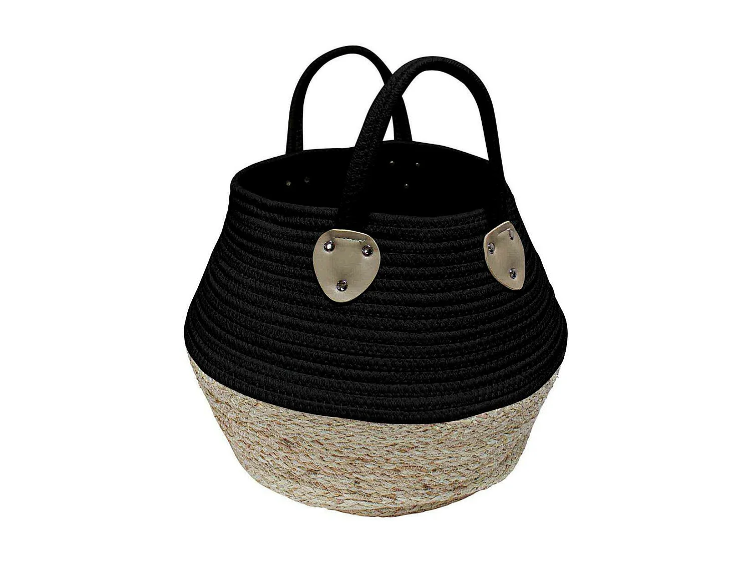 Panier de Rangement Déco "Osinella" 32cm Noir