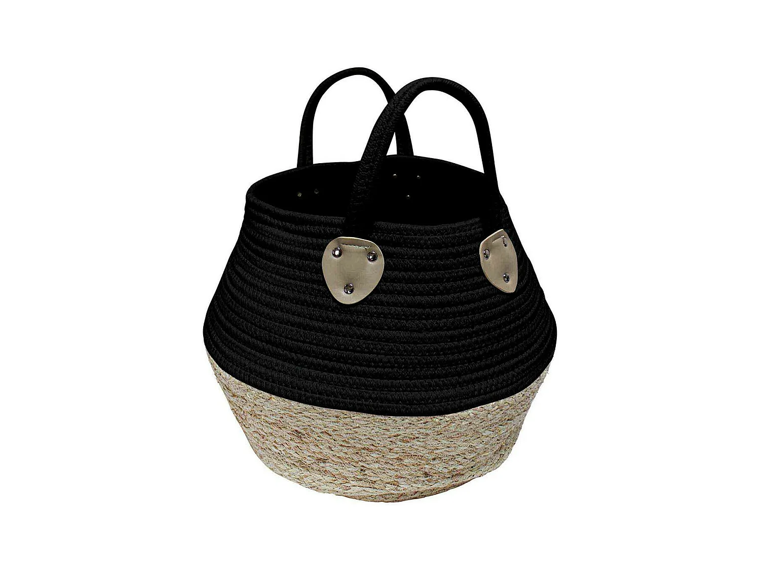 Panier de Rangement Déco "Osinella" 32cm Noir