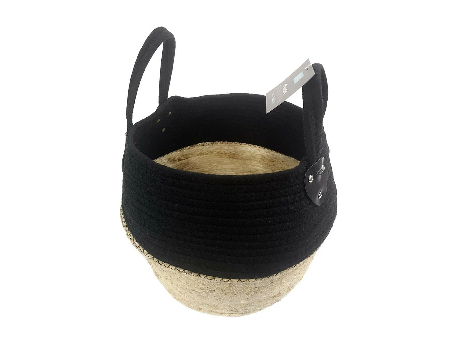 Panier de Rangement Déco "Osinella" 32cm Noir