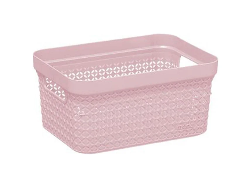 Panier de Rangement "Scandi" 17L Rose