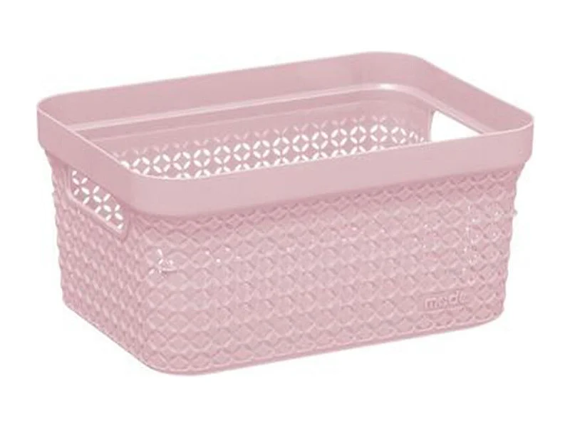 Panier de Rangement "Scandi" 17L Rose
