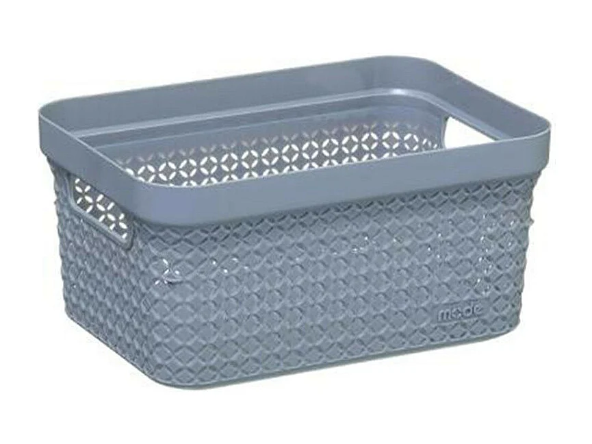 Panier de Rangement "Scandi" 17L Gris