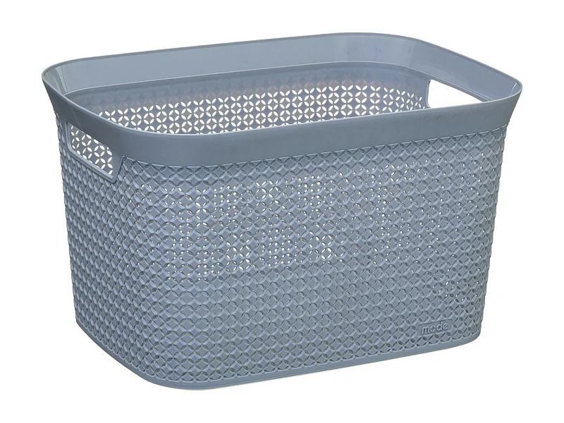 Panier de Rangement "Scandi" 25L Gris