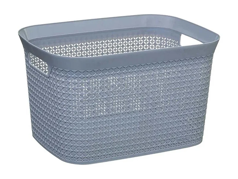 Panier de Rangement "Scandi" 25L Gris