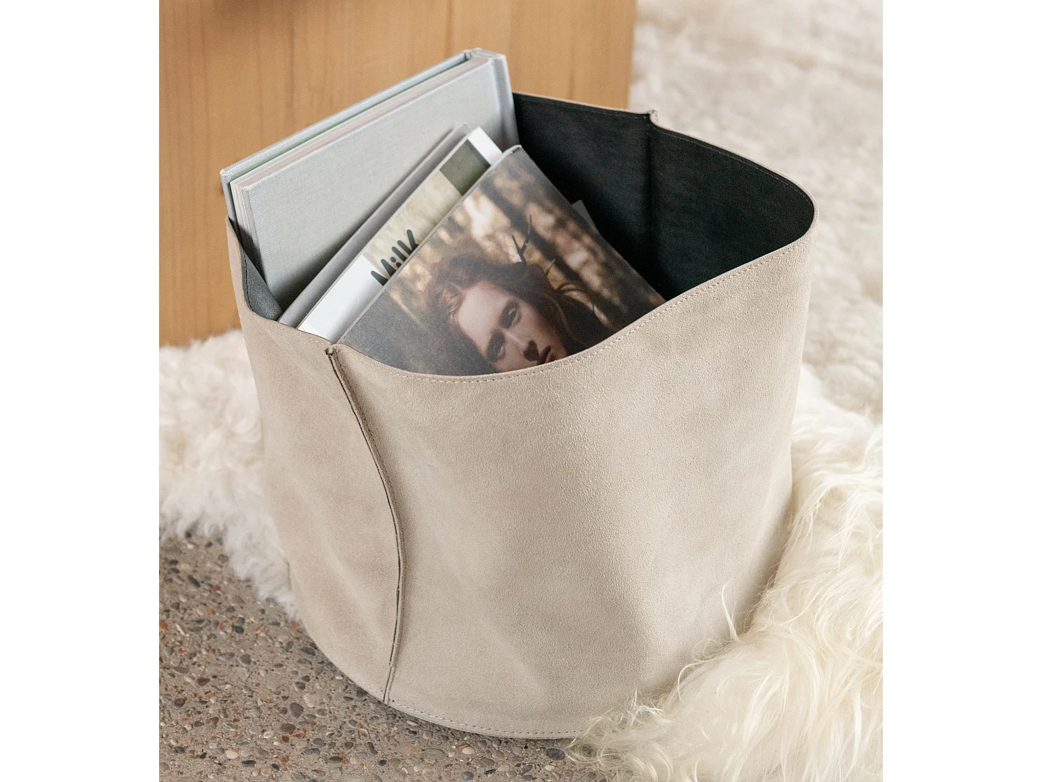 Panier de Rangement Déco "Tortu" 35cm Beige