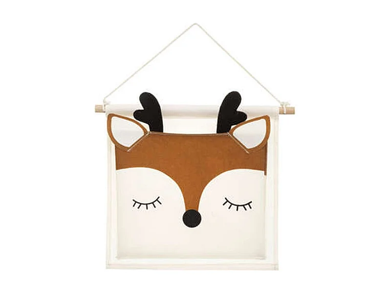 Panier Mural Cerf Enfant "Forêt" 42cm Multicolore