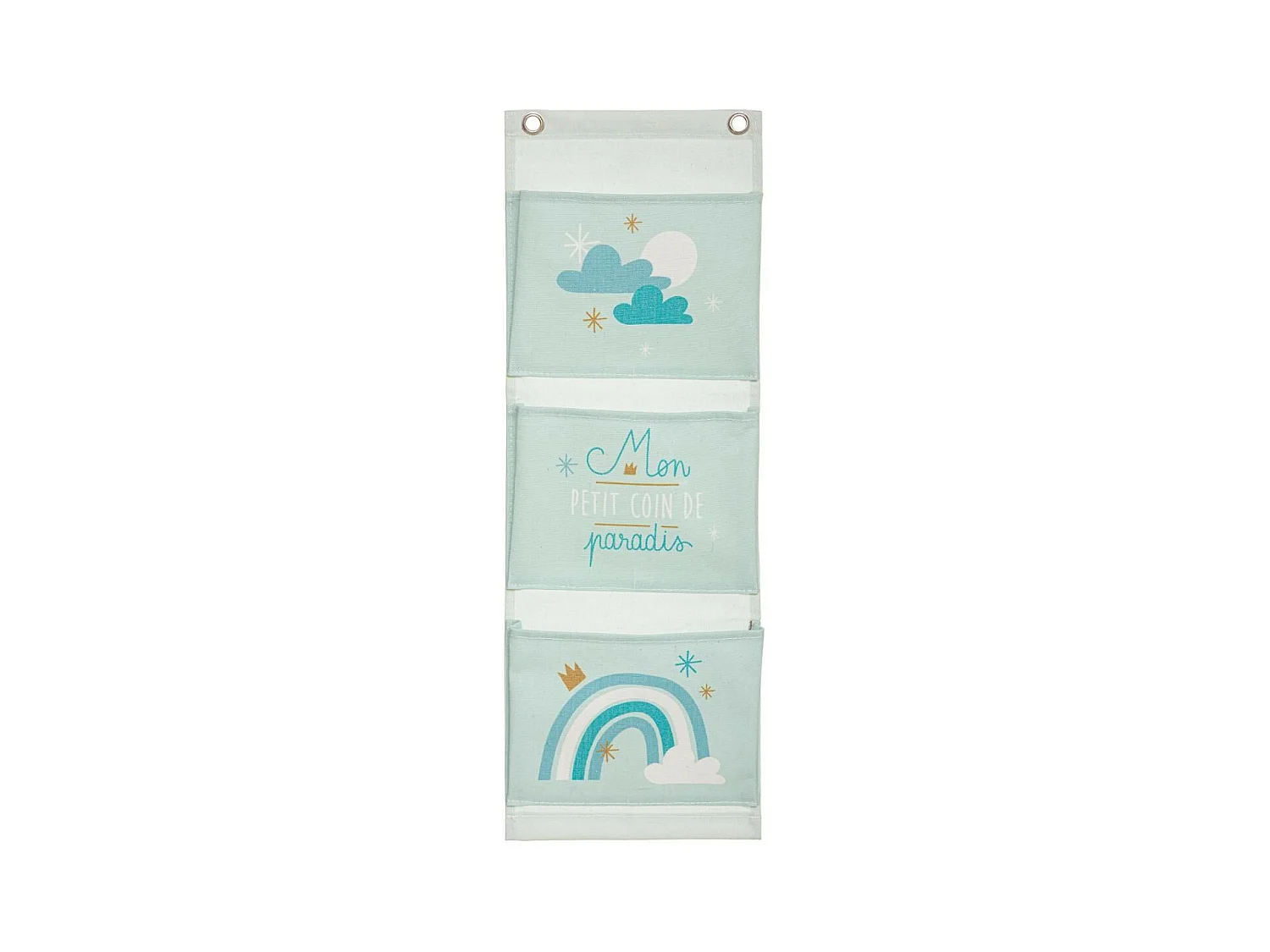 Rangement 3 Compartiments "Enfant" 55cm Bleu