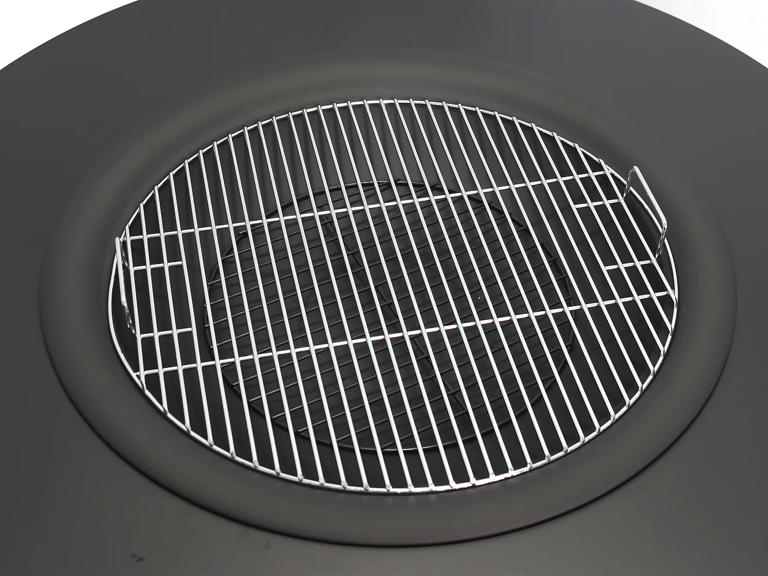 Vuurkorf-plancha/grill met bergruimte voor hout - L120 x B120,5 x H40 cm - BARCENA