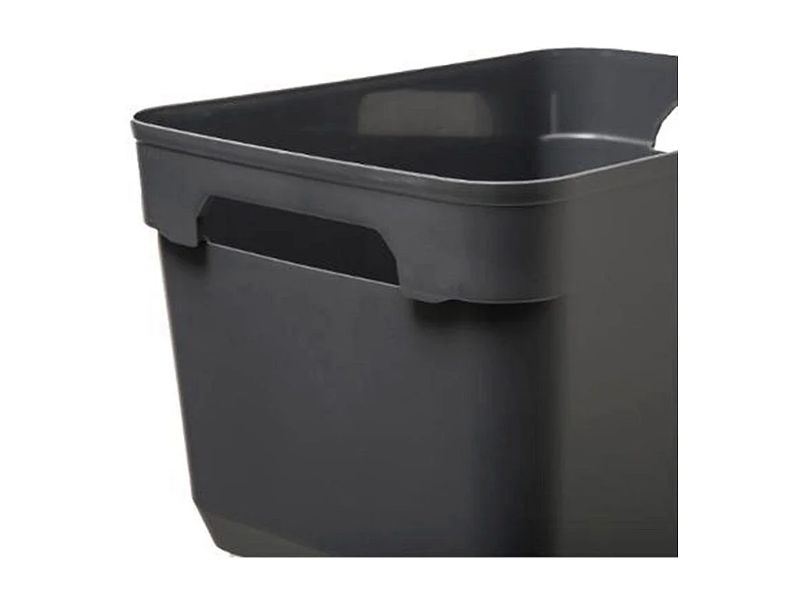 Bac de Rangement "Solutions" 43cm Gris