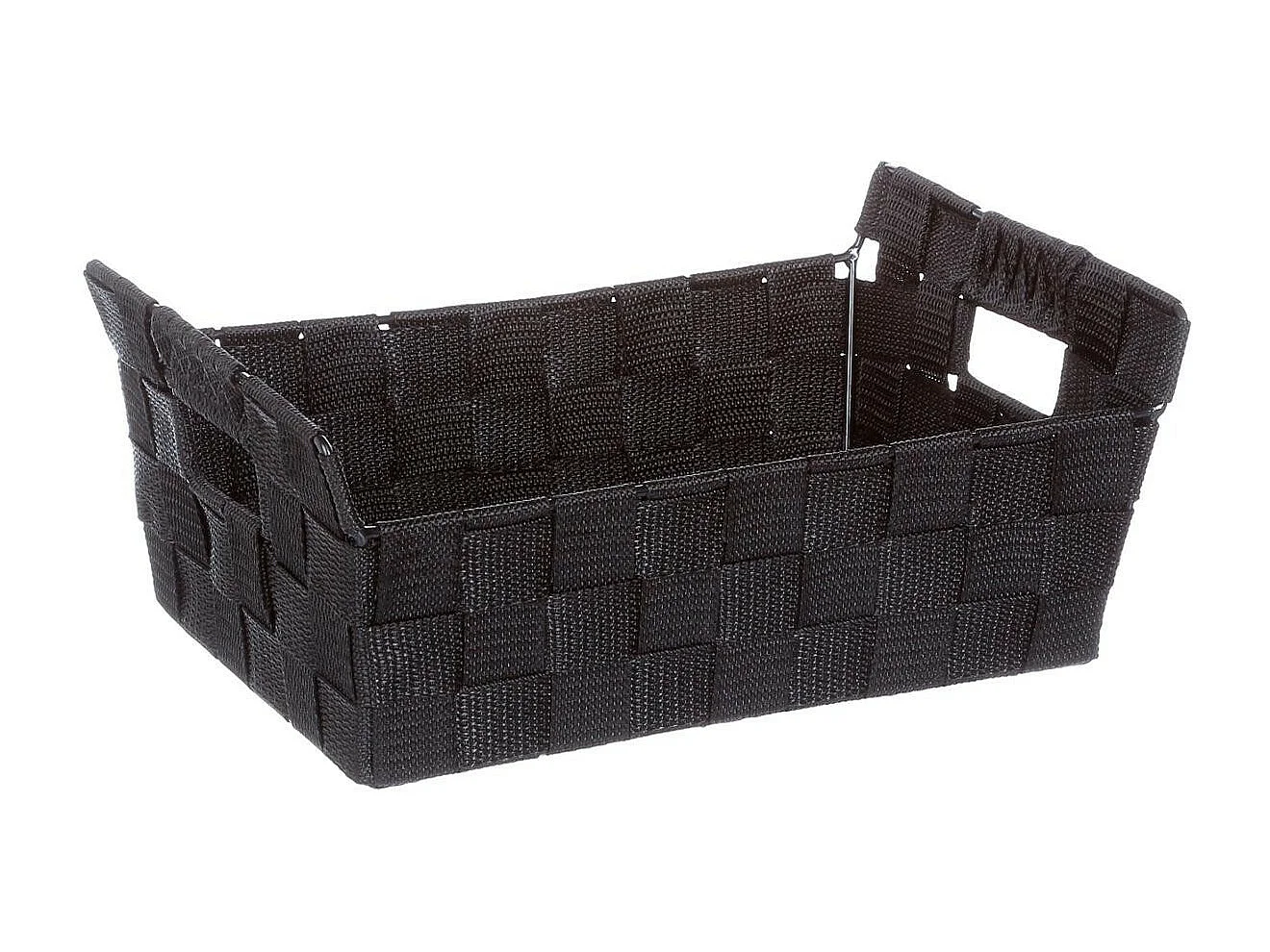 Panier de Rangement "Biseauté" 28cm Noir