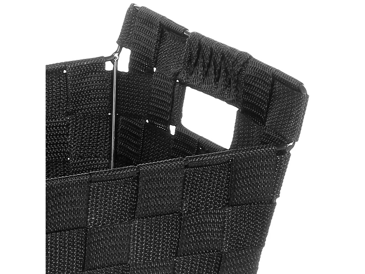 Panier de Rangement "Biseauté" 28cm Noir