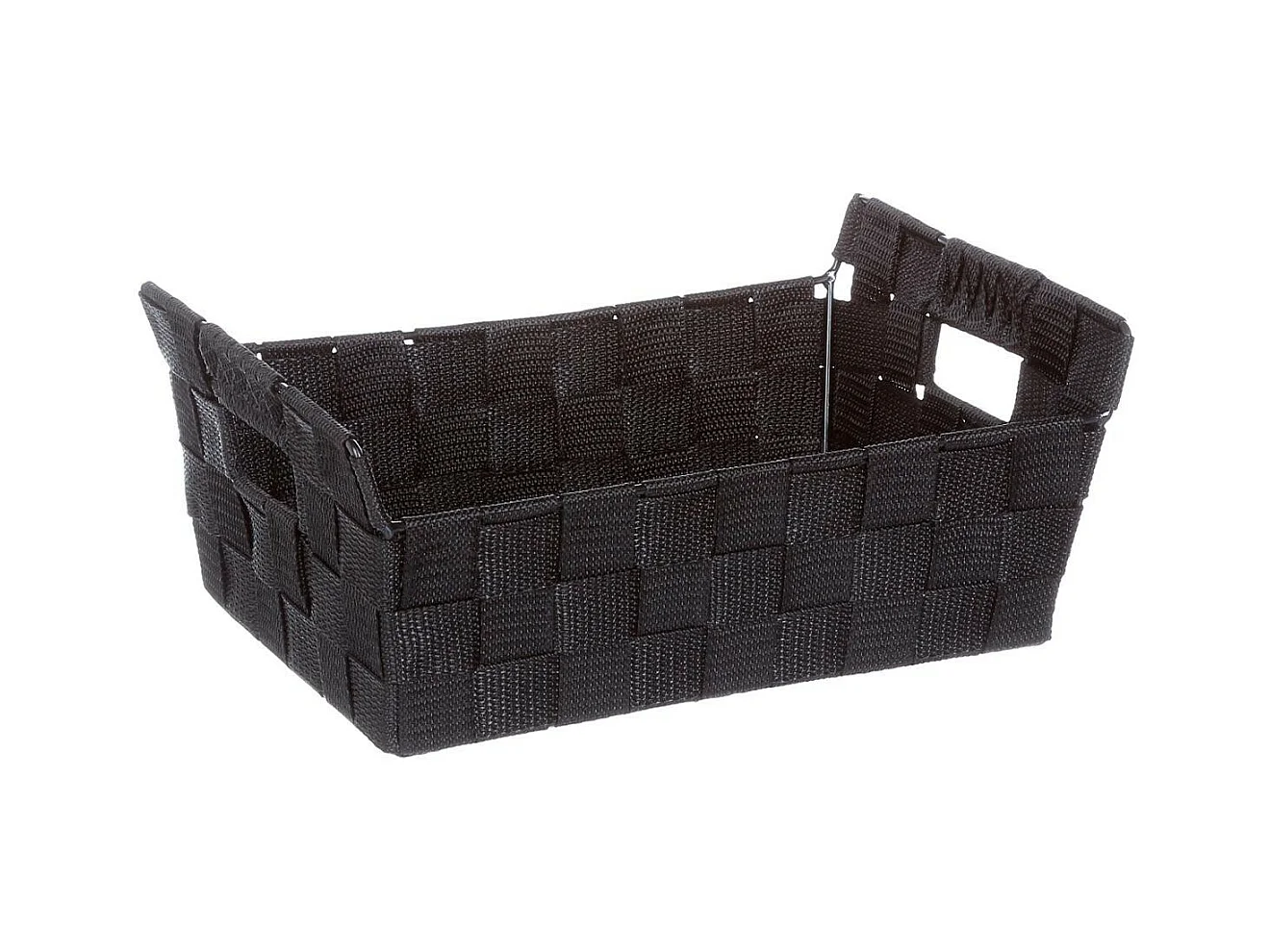 Panier de Rangement "Biseauté" 28cm Noir