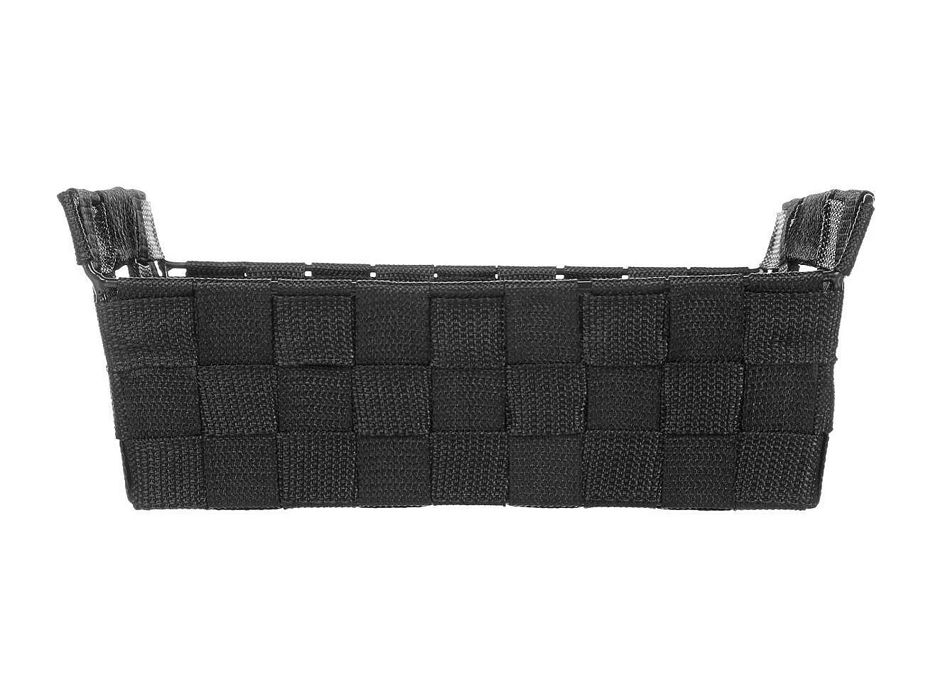 Panier de Rangement "Biseauté" 28cm Noir