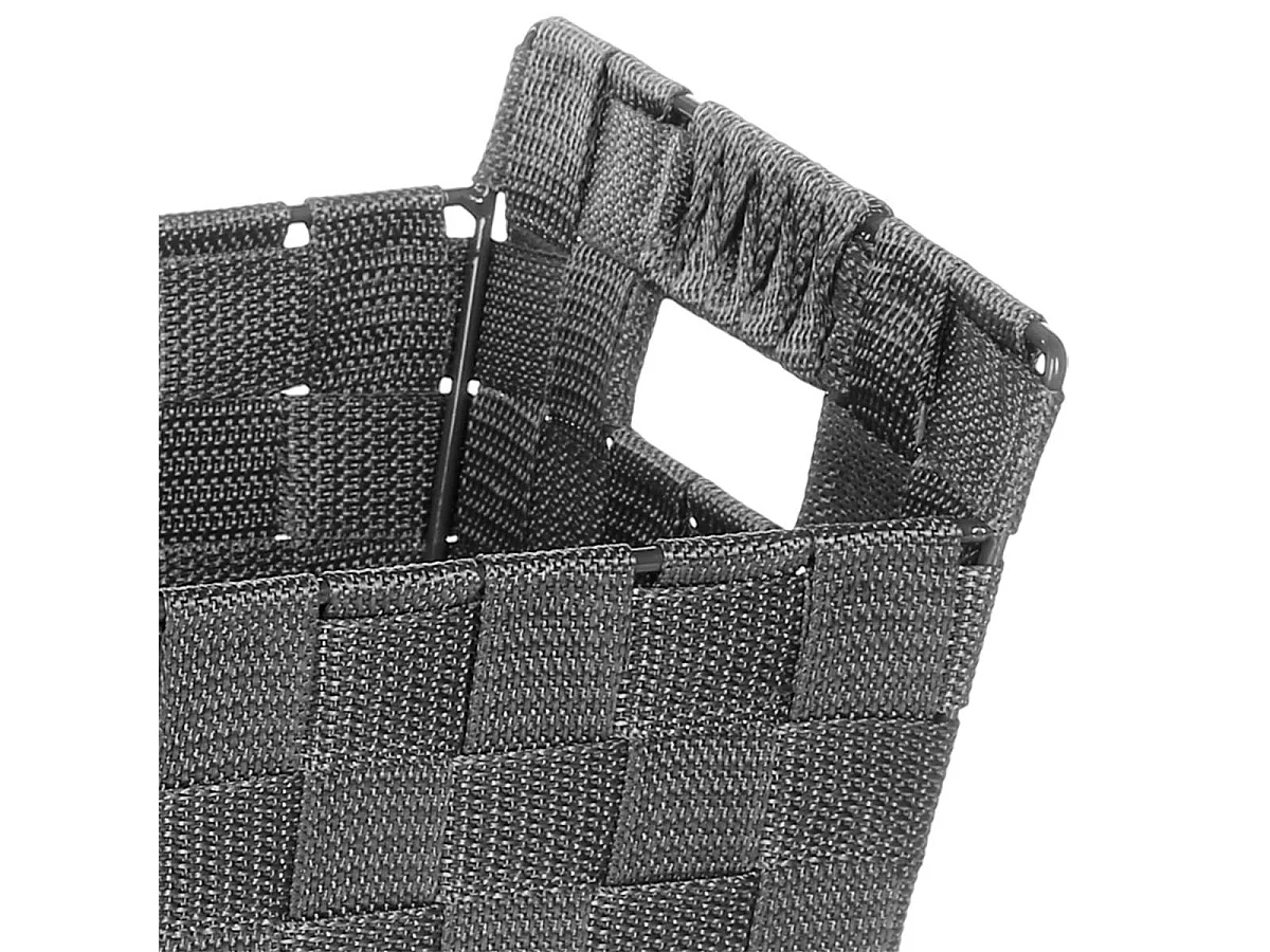 Panier de Rangement "Biseauté" 28cm Gris Foncé