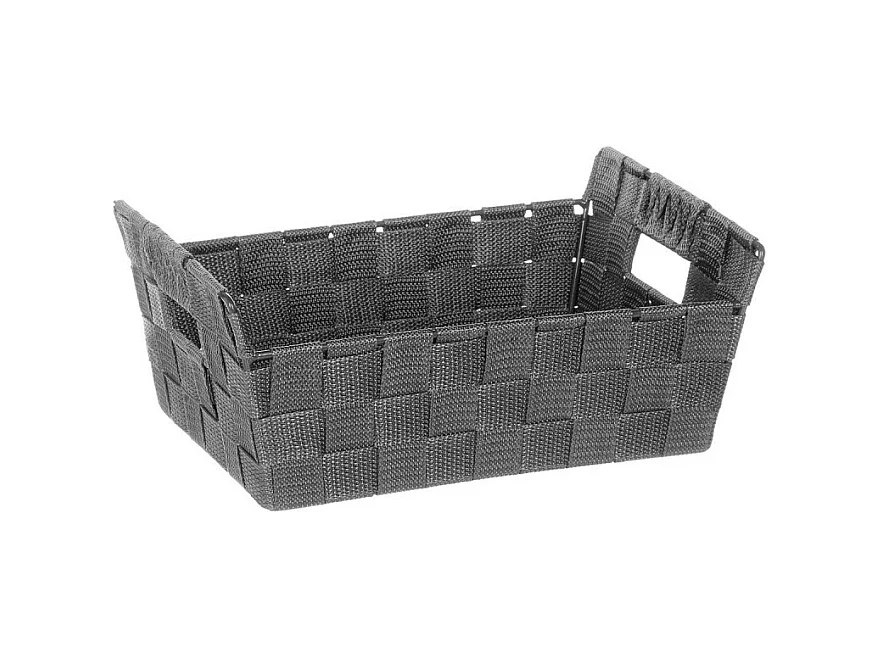 Panier de Rangement "Biseauté" 28cm Gris Foncé