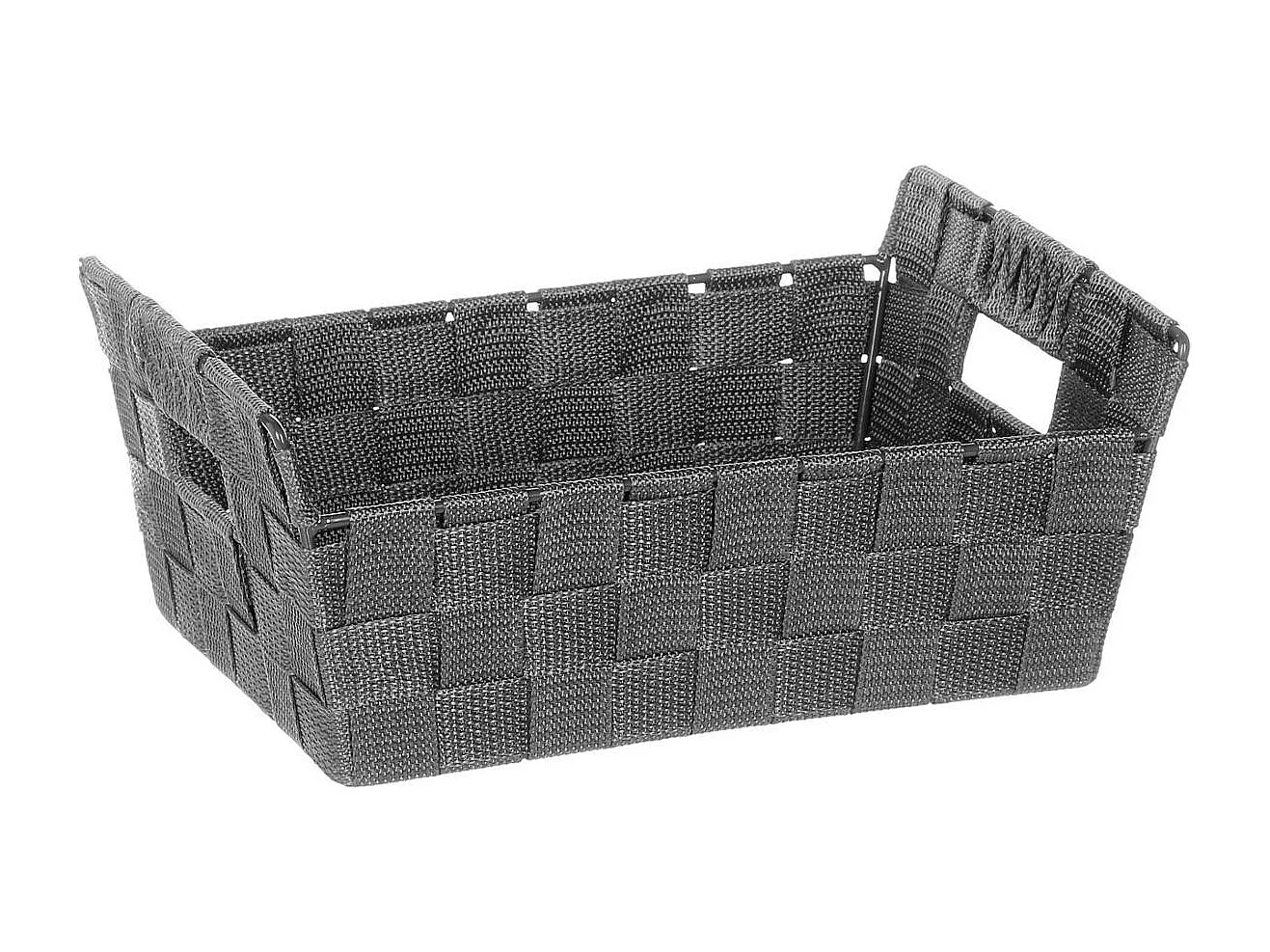 Panier de Rangement "Biseauté" 28cm Gris Foncé