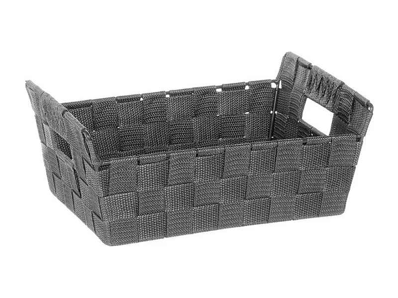 Panier de Rangement "Biseauté" 28cm Gris Foncé