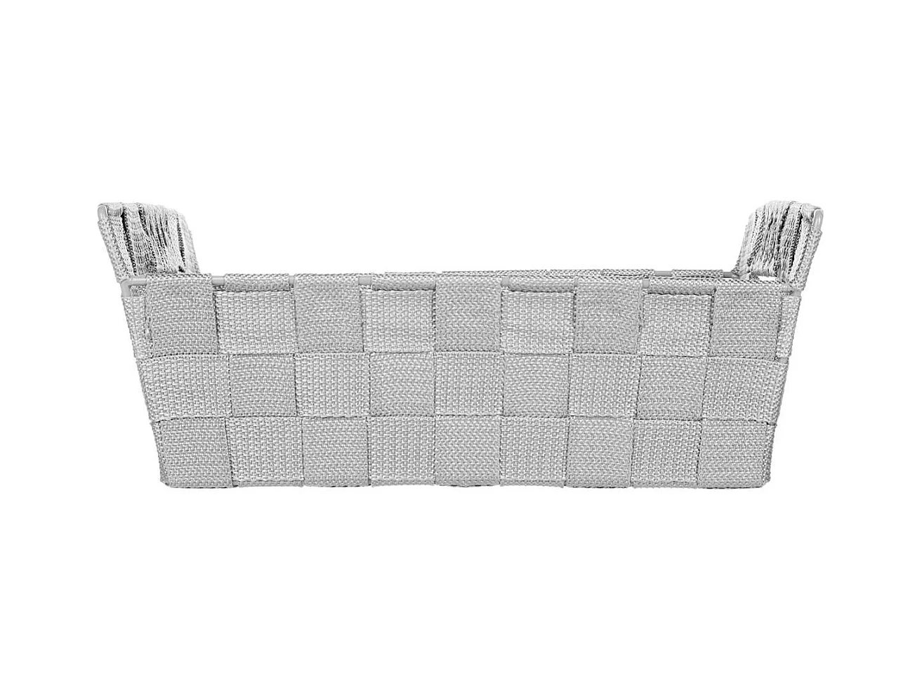 Panier de Rangement "Biseauté" 28cm Gris