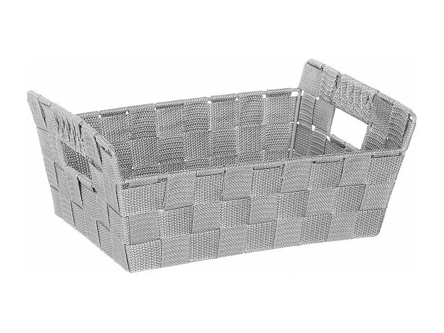 Panier de Rangement "Biseauté" 28cm Gris