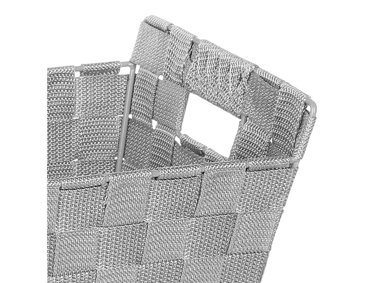 Panier de Rangement "Biseauté" 28cm Gris