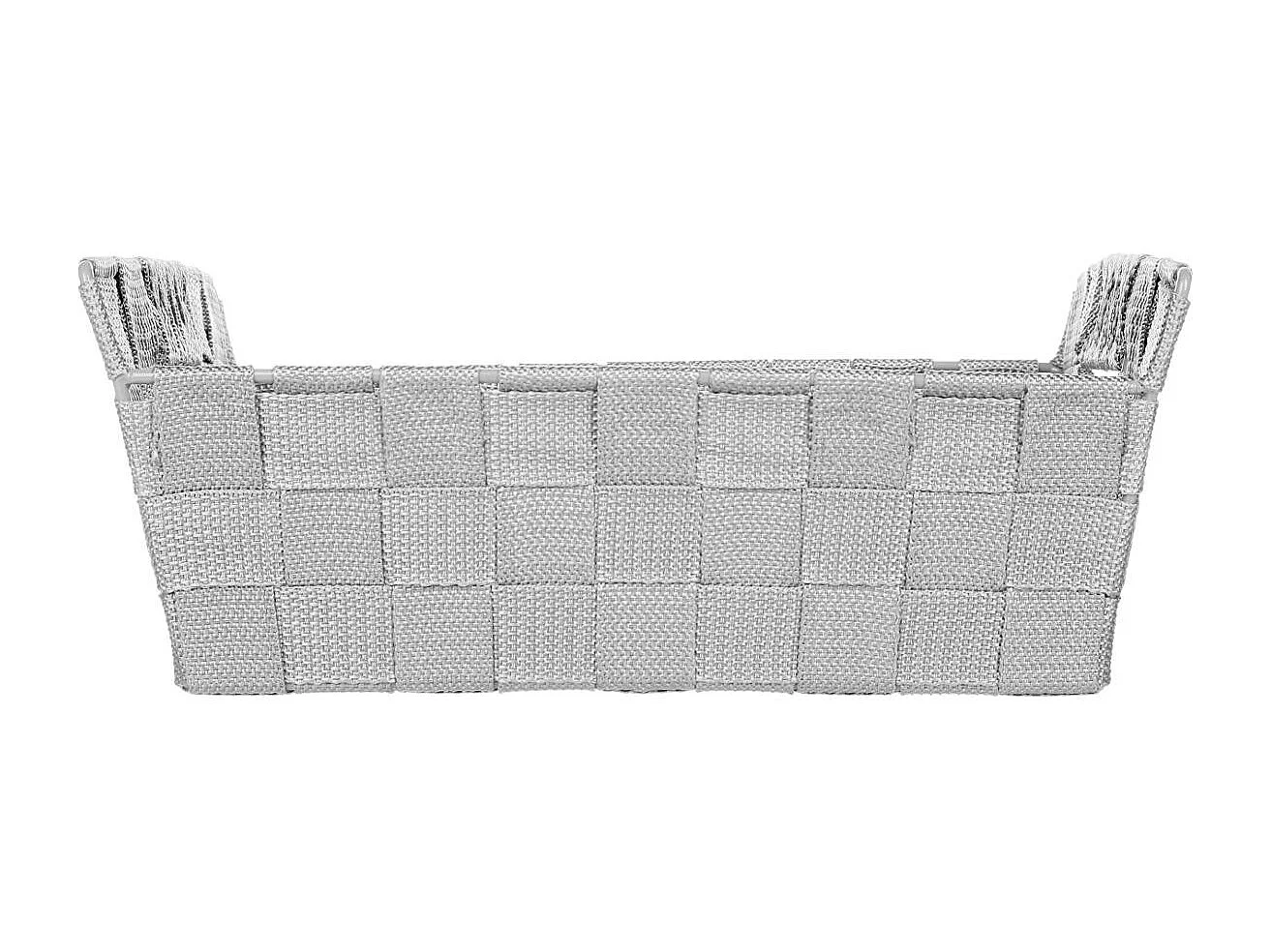 Panier de Rangement "Biseauté" 28cm Gris