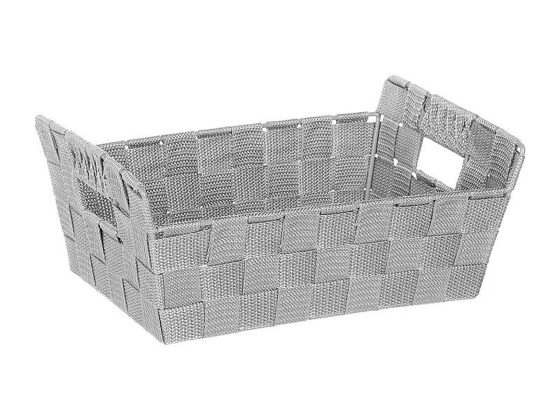 Panier de Rangement "Biseauté" 28cm Gris