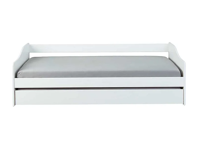 Lit Enfant Gigogne "Léana" 90x190cm Blanc