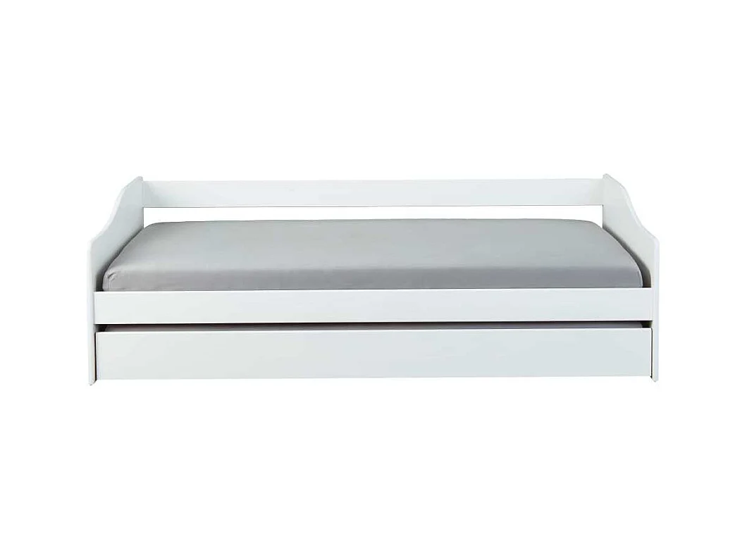 Lit Enfant Gigogne "Léana" 90x190cm Blanc