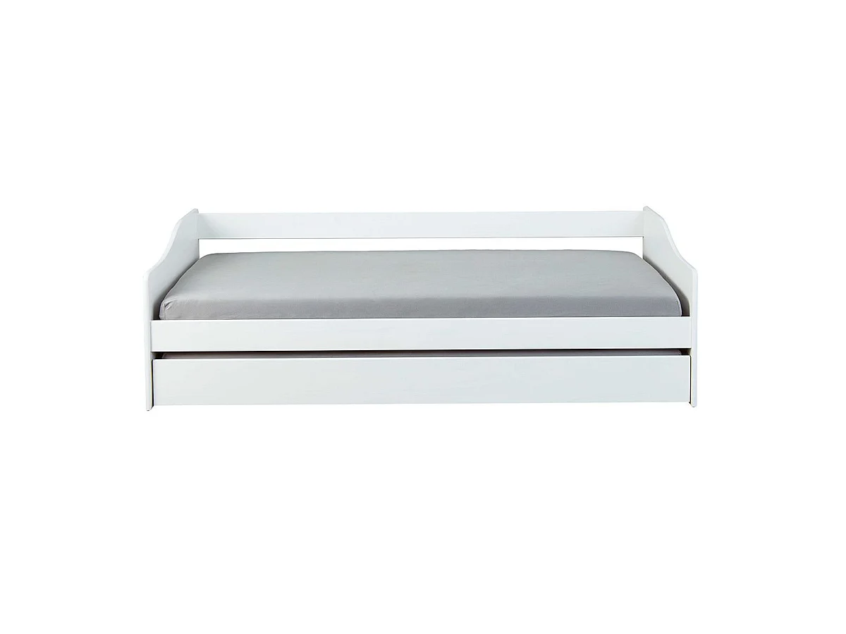 Lit Enfant Gigogne "Léana" 90x190cm Blanc