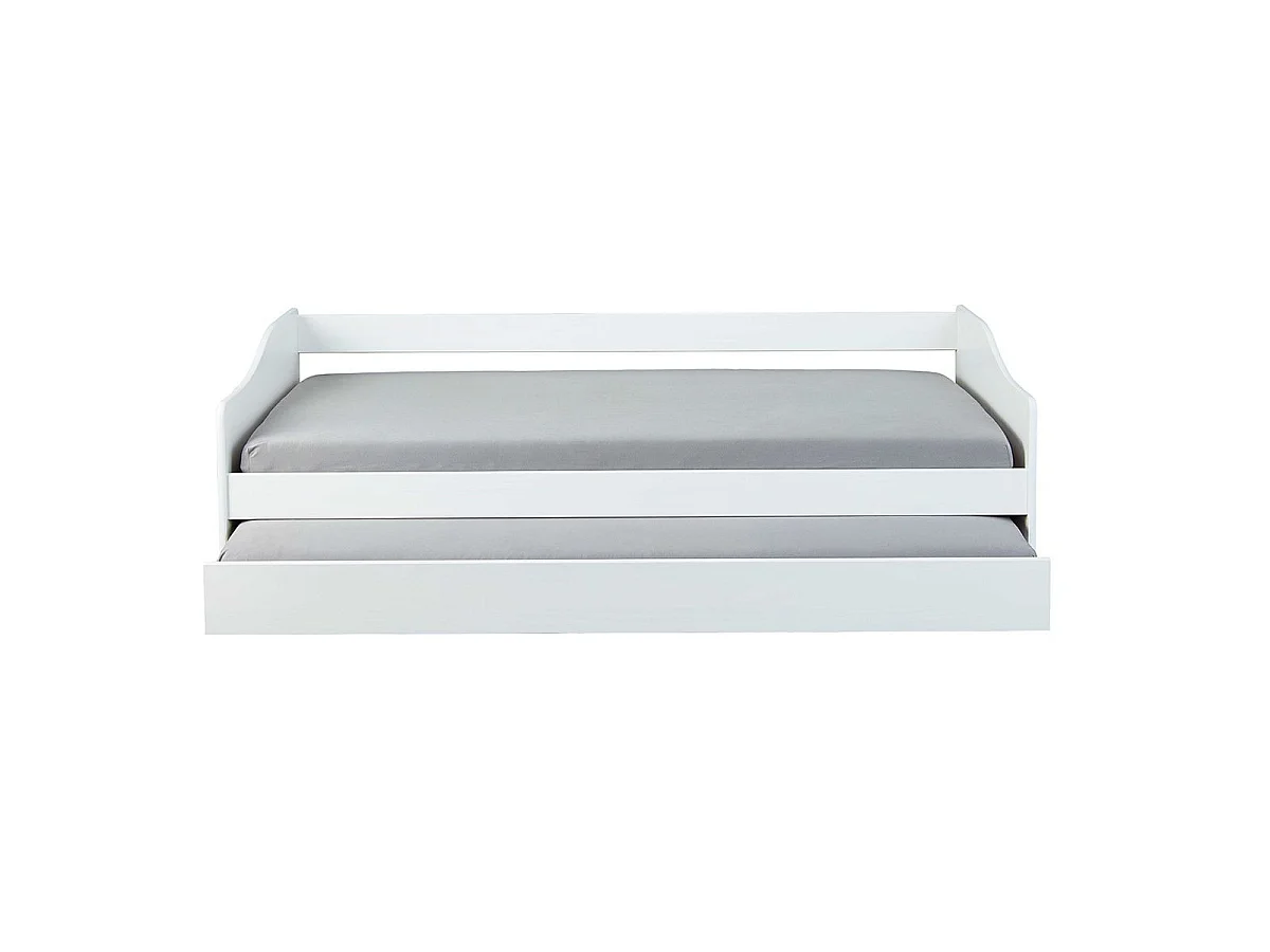 Lit Enfant Gigogne "Léana" 90x190cm Blanc