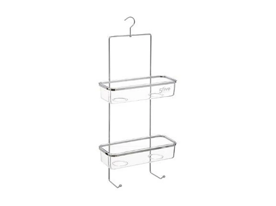 Support de Douche 2 Niveaux "Manta" 58cm Argent