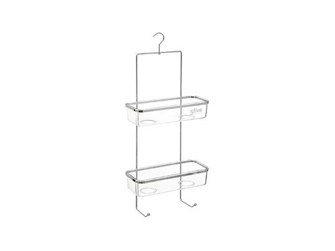 Support de Douche 2 Niveaux "Manta" 58cm Argent
