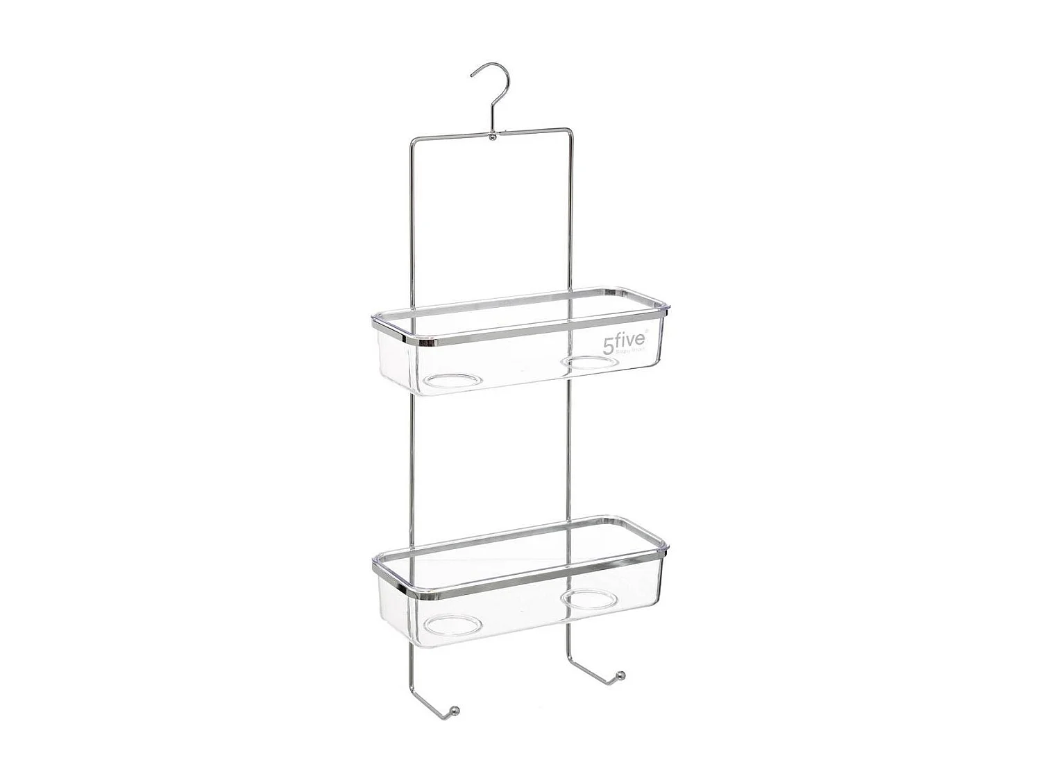 Support de Douche 2 Niveaux "Manta" 58cm Argent