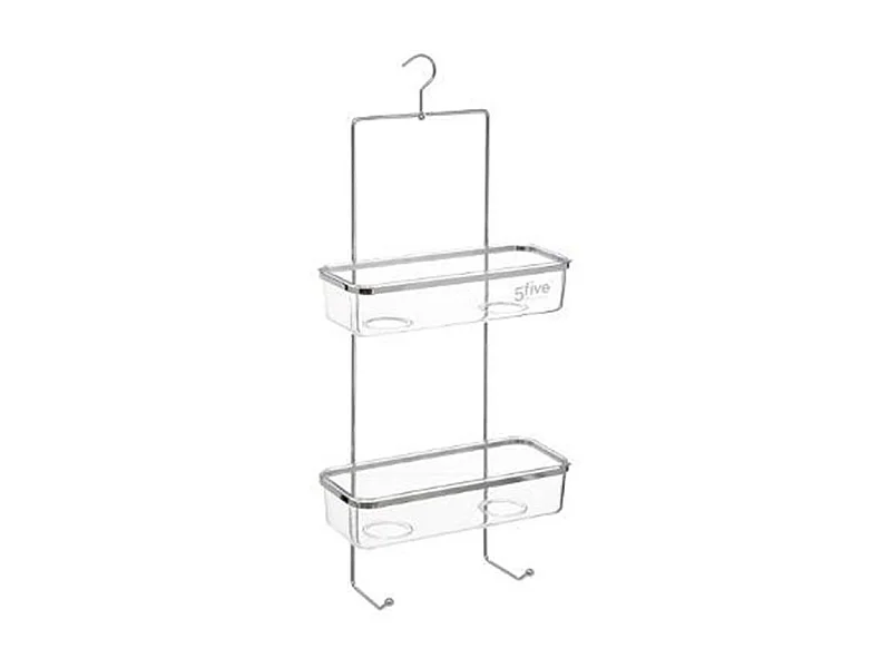 Support de Douche 2 Niveaux "Manta" 58cm Argent