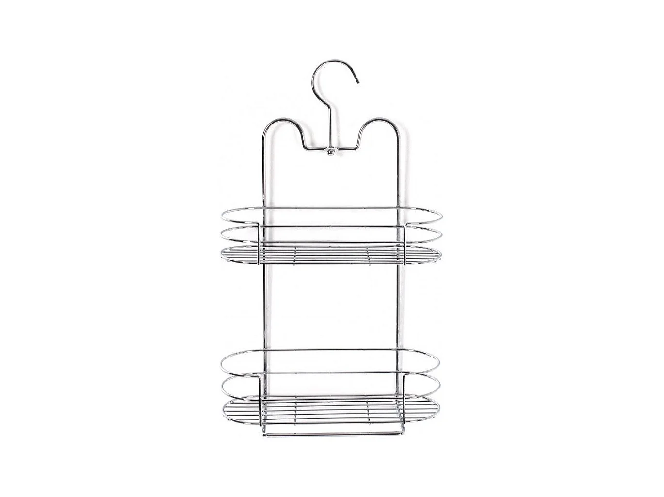 Support de Douche 2 Etagères "Wash" 41cm Gris
