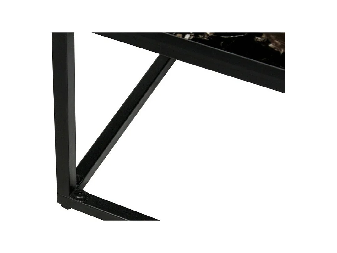 Salontafel collectie LIVORNI. Meubelstijl CONTEMPORAIN. Zwart marmer.