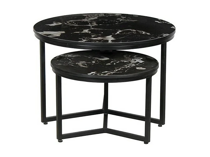 Salontafel collectie RAVENNO. Meubeltype CONTEMPORAIR. Zwart gemarmerd.