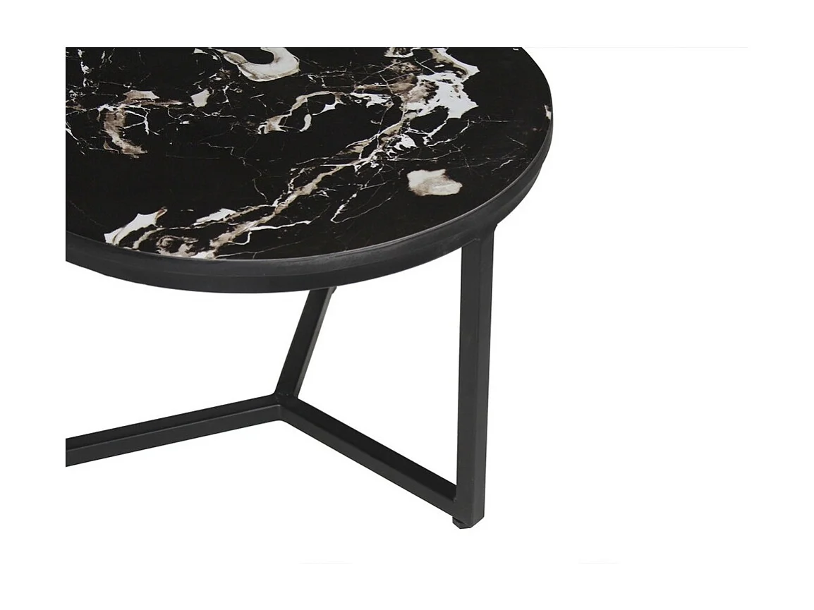 Salontafel collectie RAVENNO. Meubeltype CONTEMPORAIR. Zwart gemarmerd.