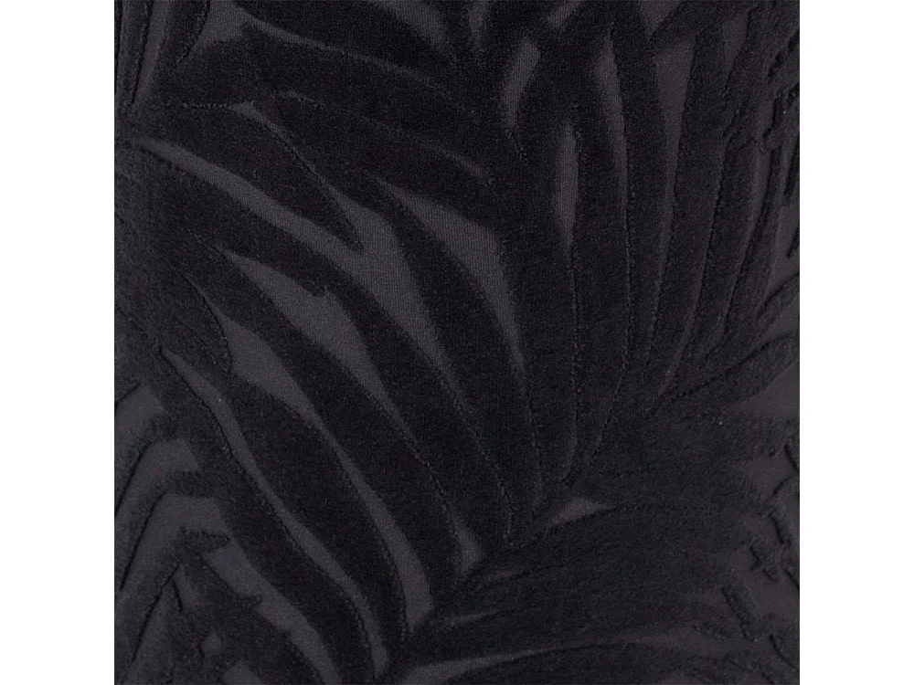 Pouf Salon Leaf Noir Noir