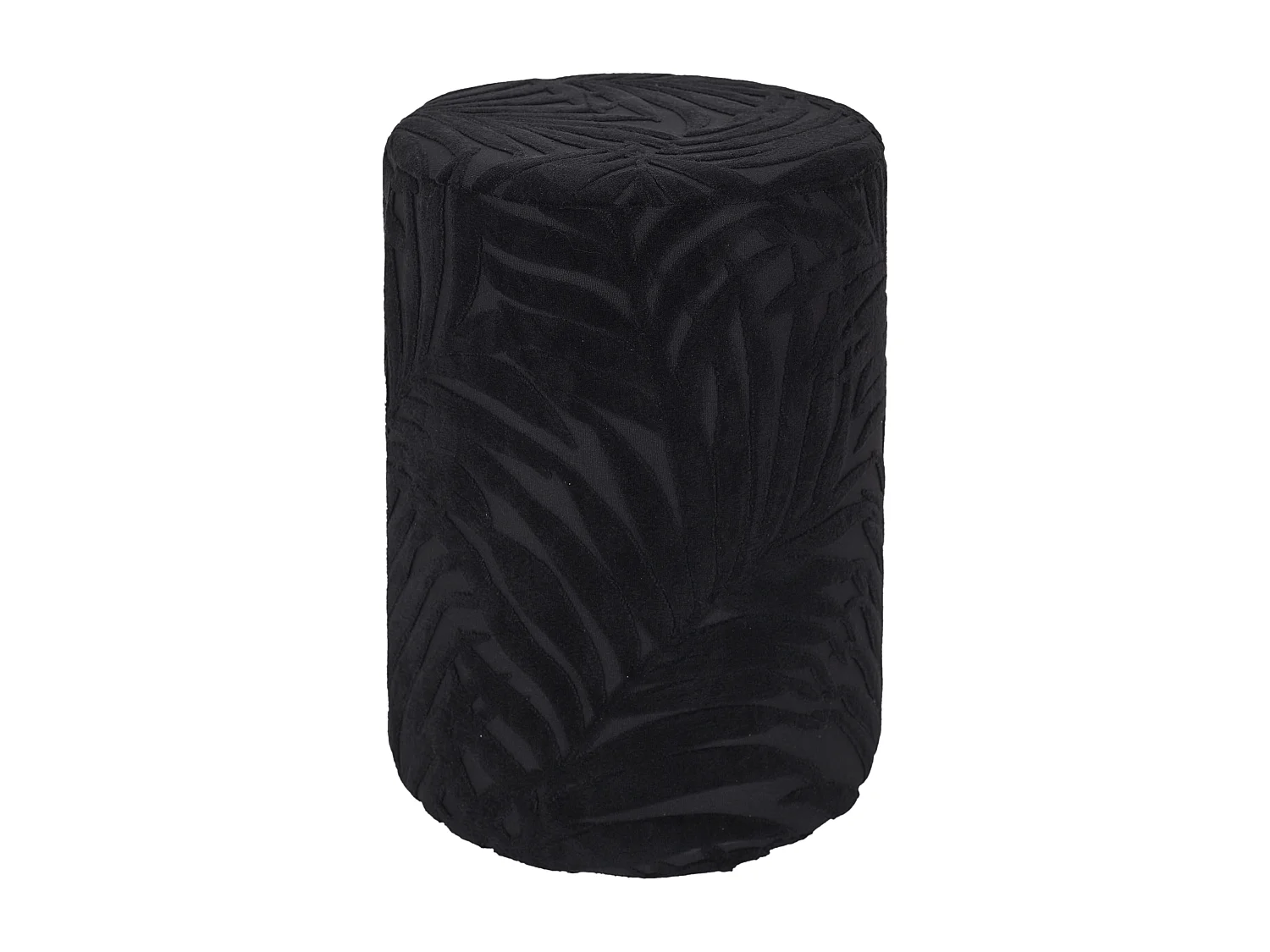 Pouf Salon Leaf Noir Noir