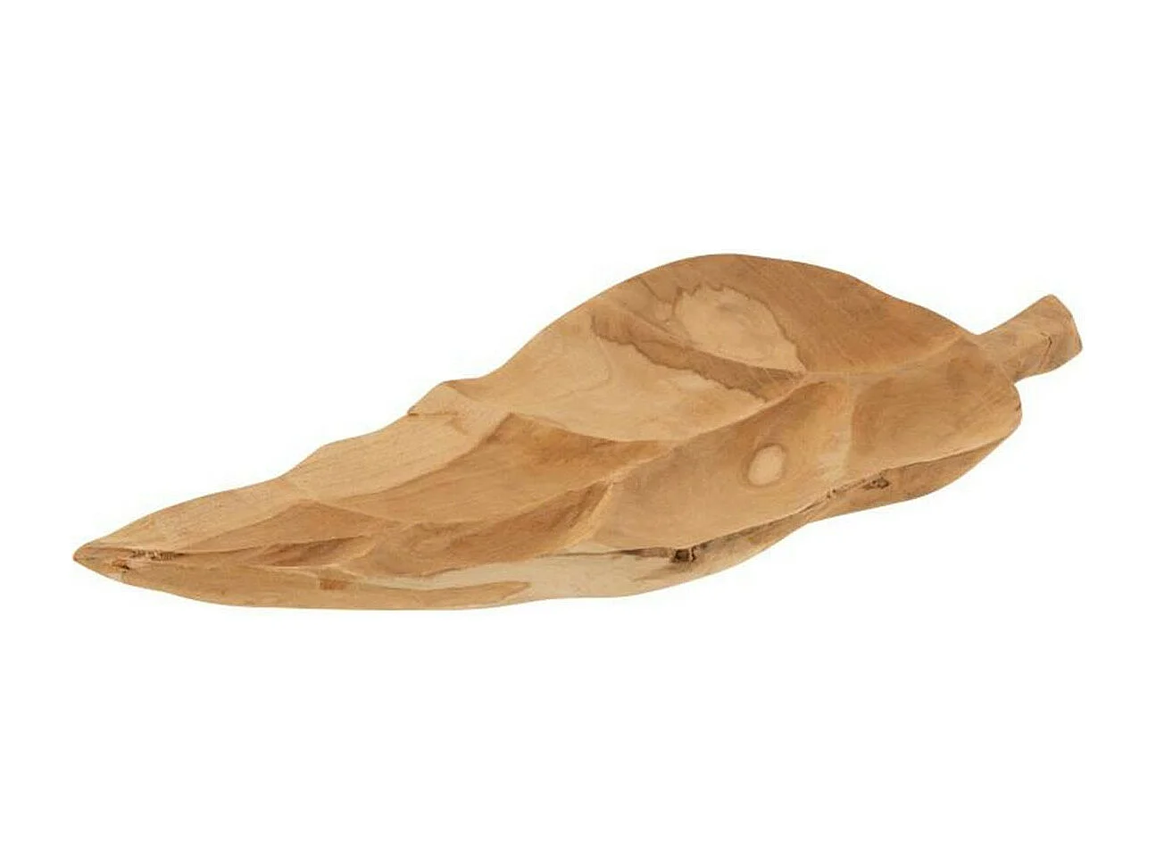 Coupelle Déco "Feuille Teck" 53cm Naturel