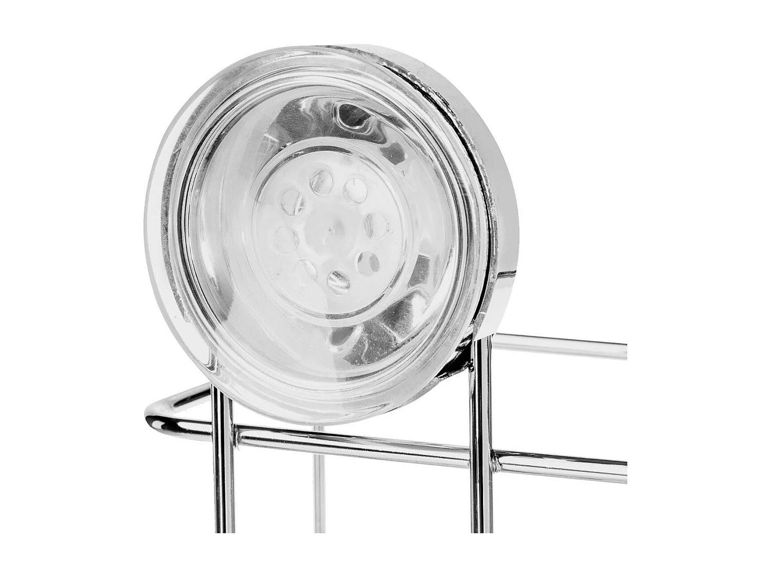 Panier en Métal "Ventouse" 19cm Argent