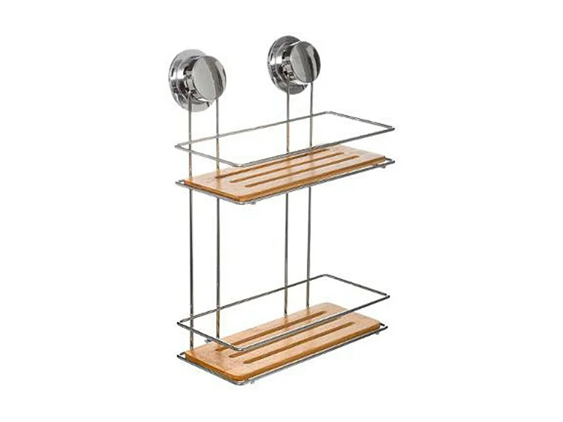Étagère Douche 2 Niveaux "Venterra" 36cm Naturel