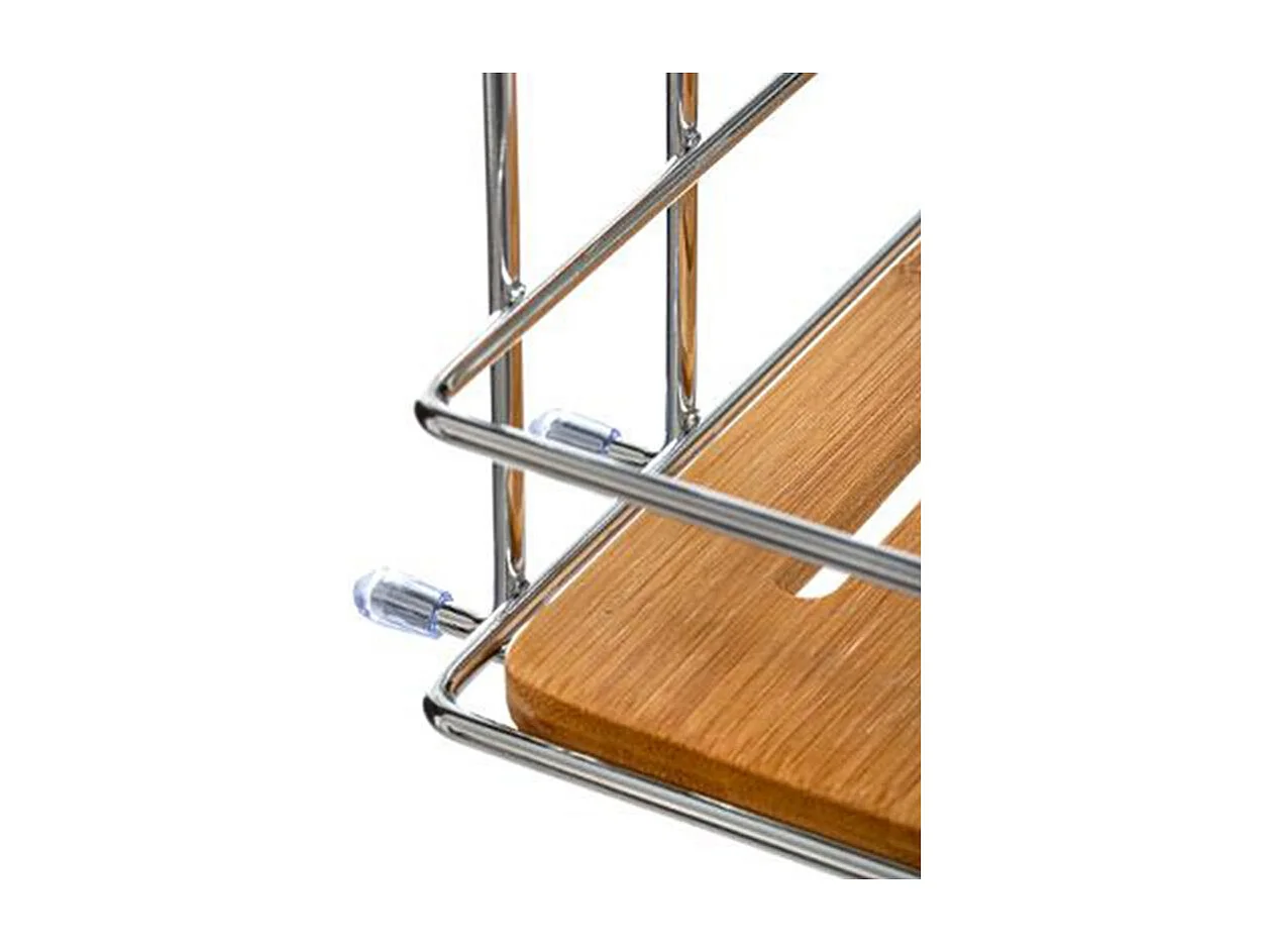 Étagère Douche 2 Niveaux "Venterra" 36cm Naturel