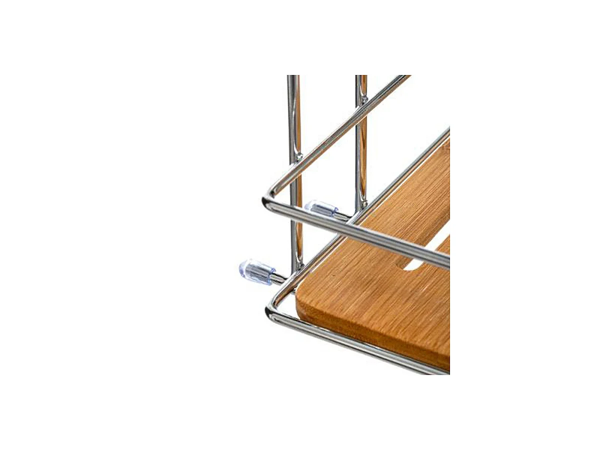 Étagère Douche 2 Niveaux "Venterra" 36cm Naturel