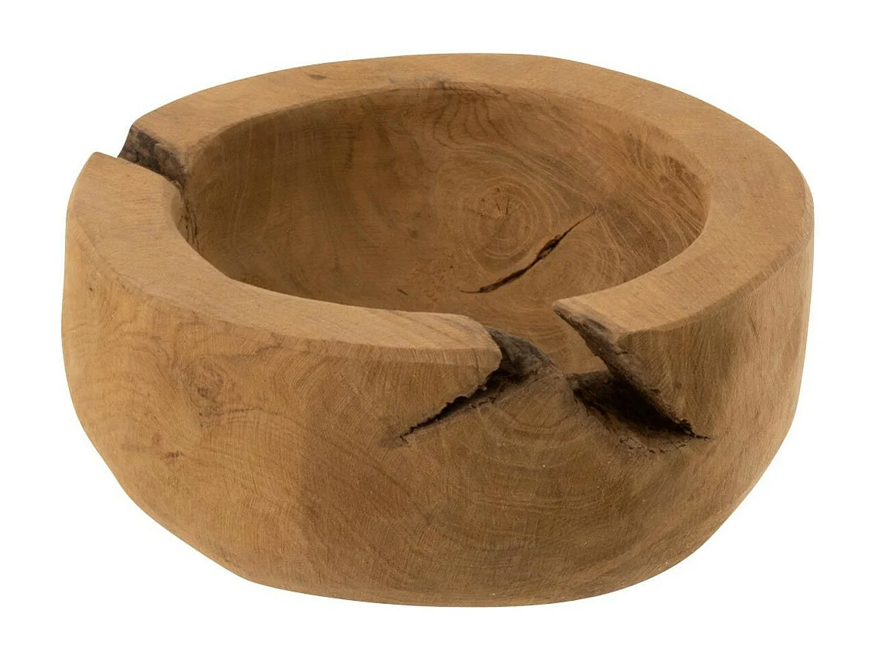 Coupelle Ronde Déco "Teck" 20cm Naturel