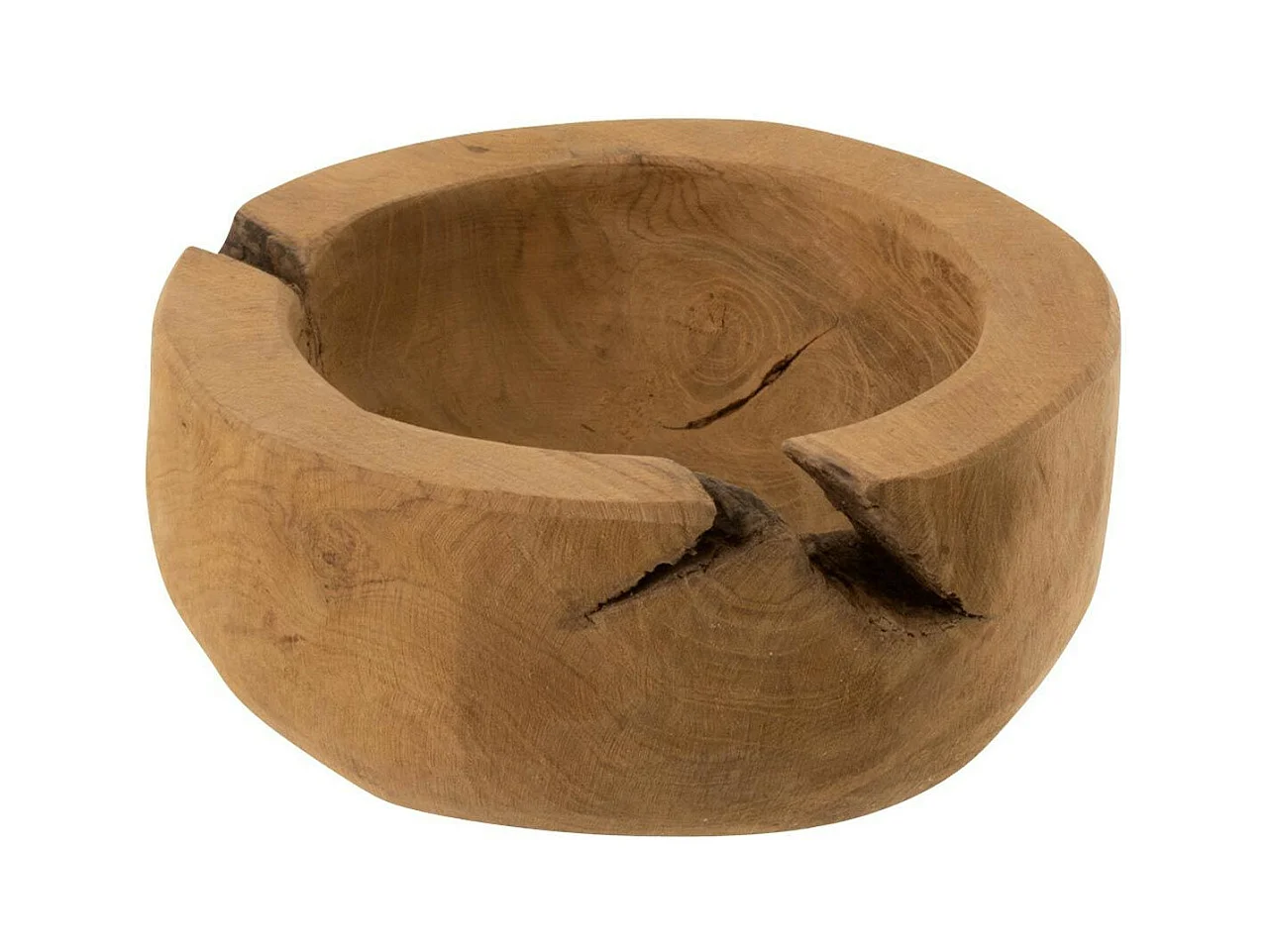 Coupelle Ronde Déco "Teck" 20cm Naturel