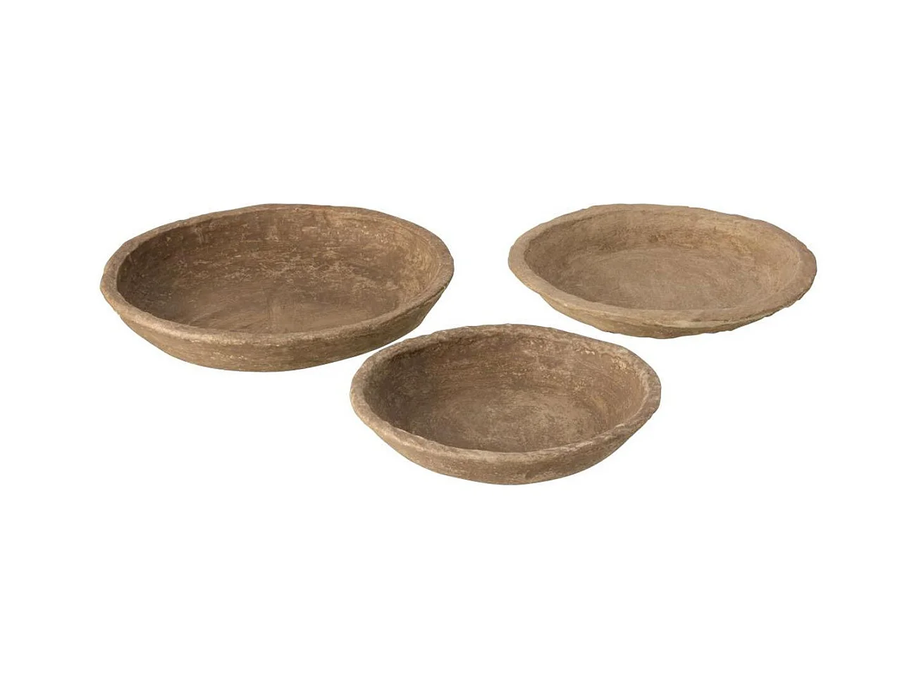 Lot de 3 Coupelles Déco "Chad" 40cm Naturel