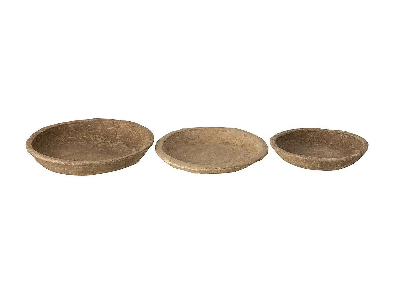 Lot de 3 Coupelles Déco "Chad" 40cm Naturel
